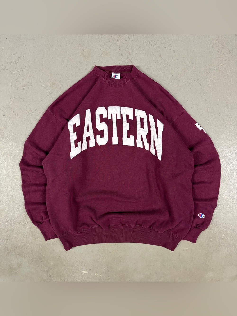 Vintage 90s Champion Eastern Kentucky College Retro Crewneck Sweatshirt XL